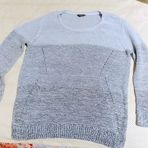 Denver Hayes blue knit sweater sz M